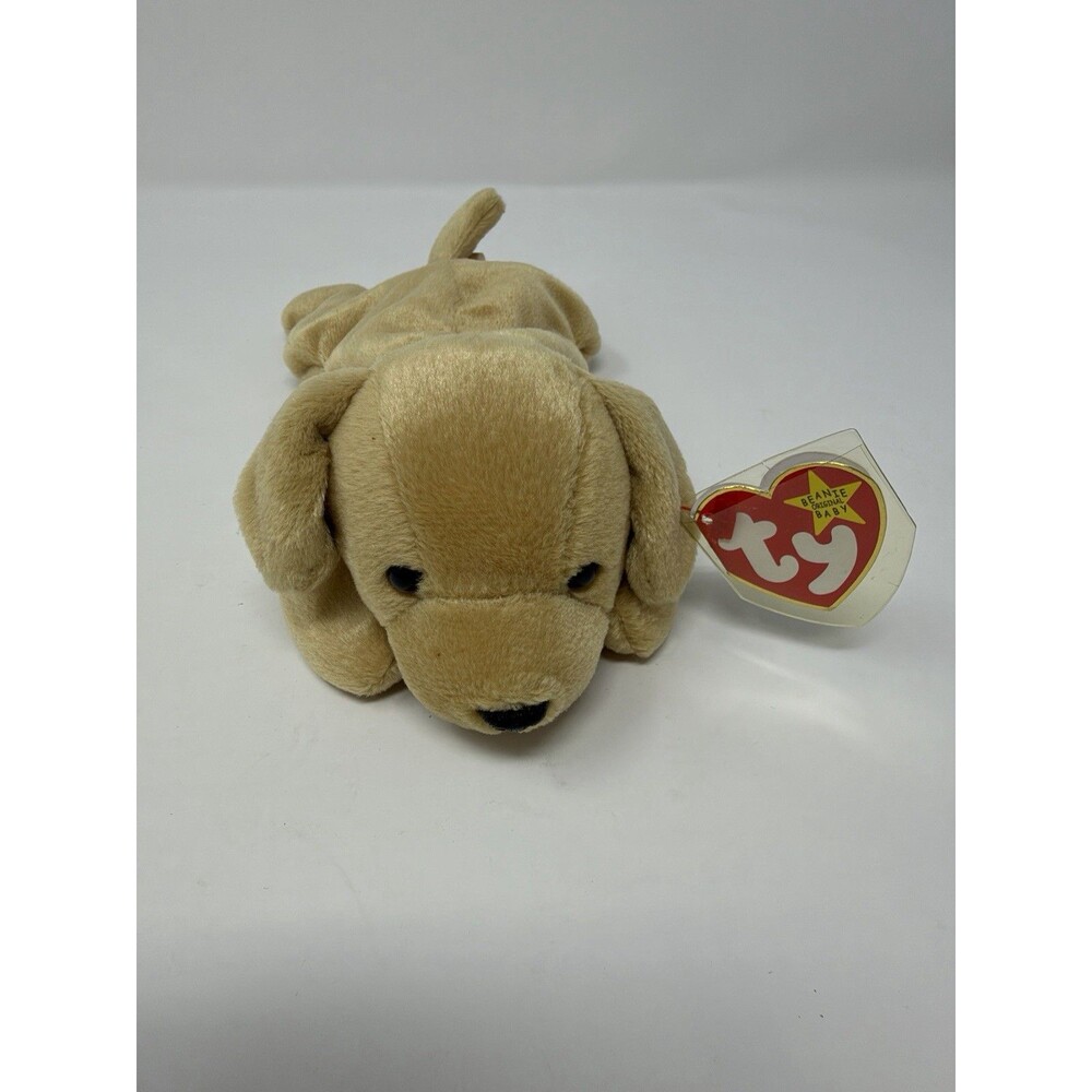 Ty Beanie Baby FETCH the Golden Retriever Dog 8.5” Stuffed Toy MWMTs 1997